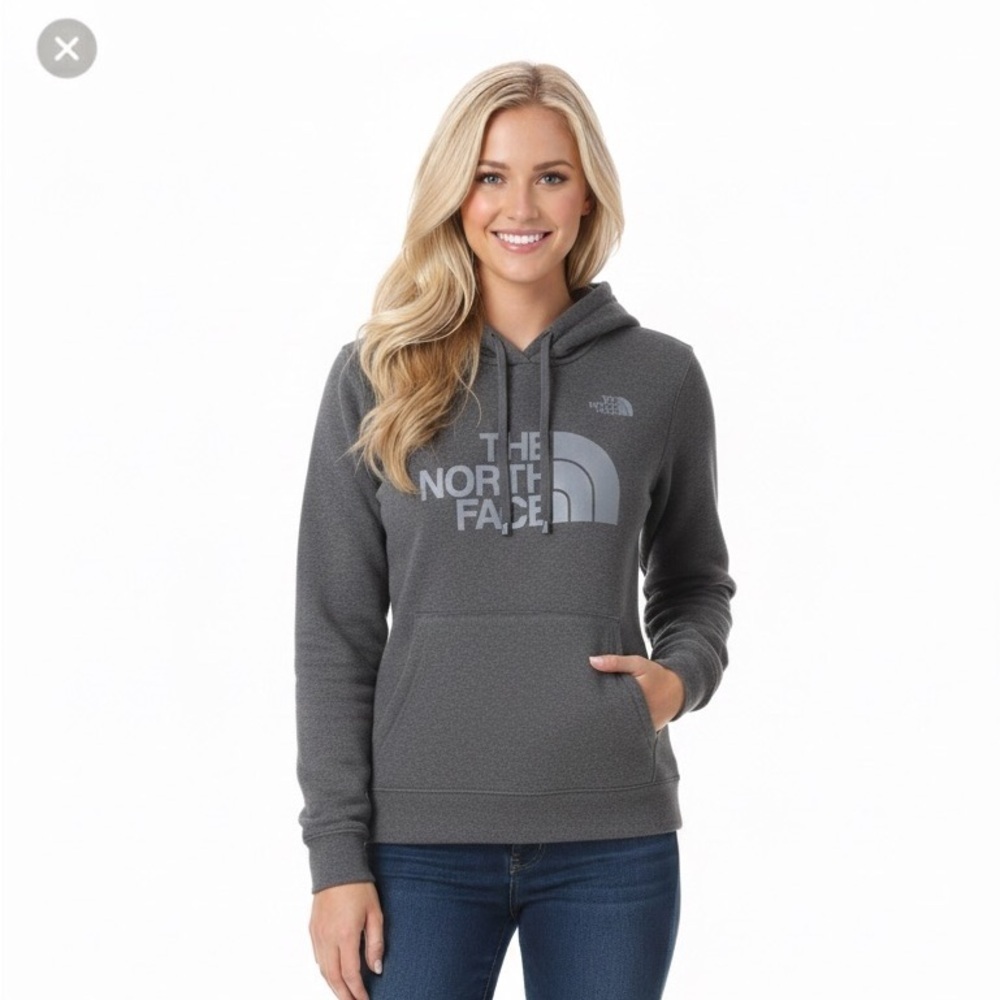 The North Face women’s grey black hooded sweatshirt size small